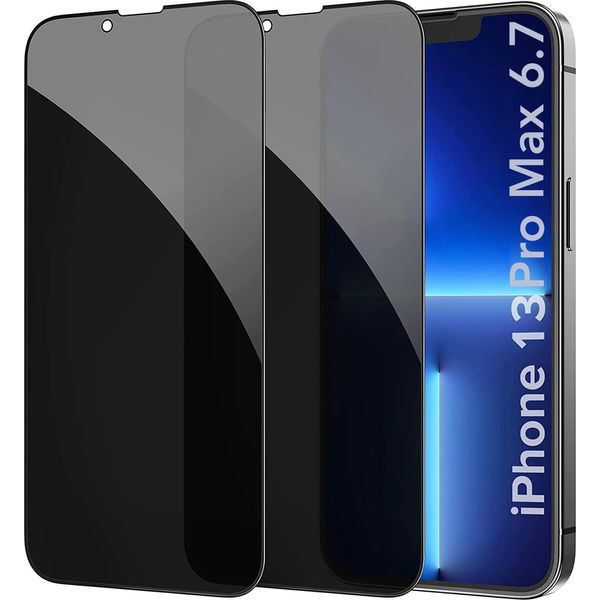 Avana Iphone 13 Pro Max Protezione Dello Schermo Di Vetro Blindato Per La Privacy 9H Anti-Spia 2 Pezzi-image