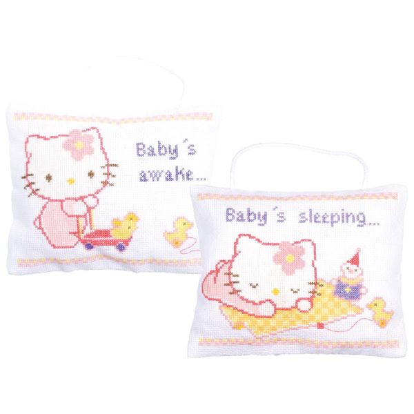 Vervaco Set Punto Croce "Hello Kitty Sleeping"", Schema Di Conteggio, 18X14Cm"-image