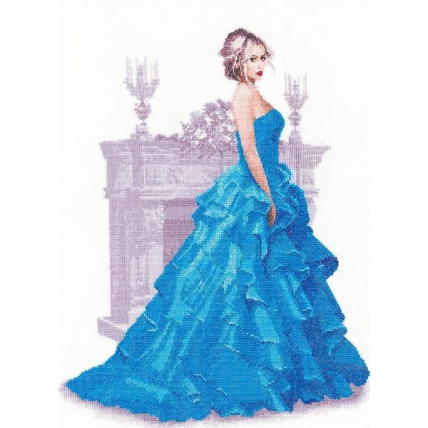 Set Punto Croce Heritage Aida "Isla (A)"", Schema Contato, JLIL1426-A, 32X40,5Cm"-image