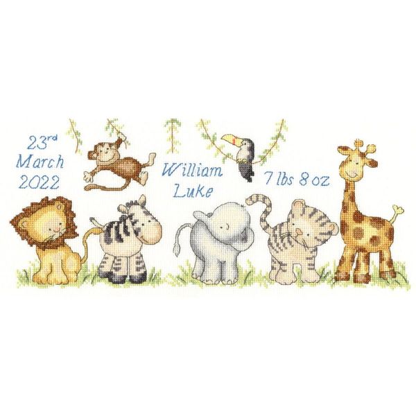 Set Per Punto Croce Bothy Threads "Jungle Welcome"", Schema Contato, XKG5, 36X15,5Cm"-image