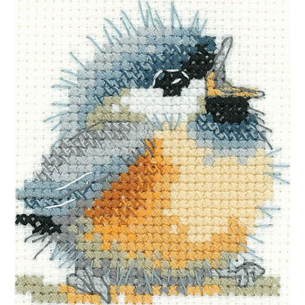 Set Per Punto Croce Heritage Aida "Chirpy"", Schema Contato, SHCH1551-A, 5,5X6,5Cm"-image