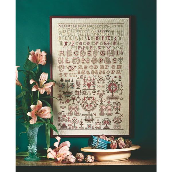 Set Per Punto Croce Permin "Sampler"", Schema Per Il Conteggio, 46X70Cm, 39-4454"-image