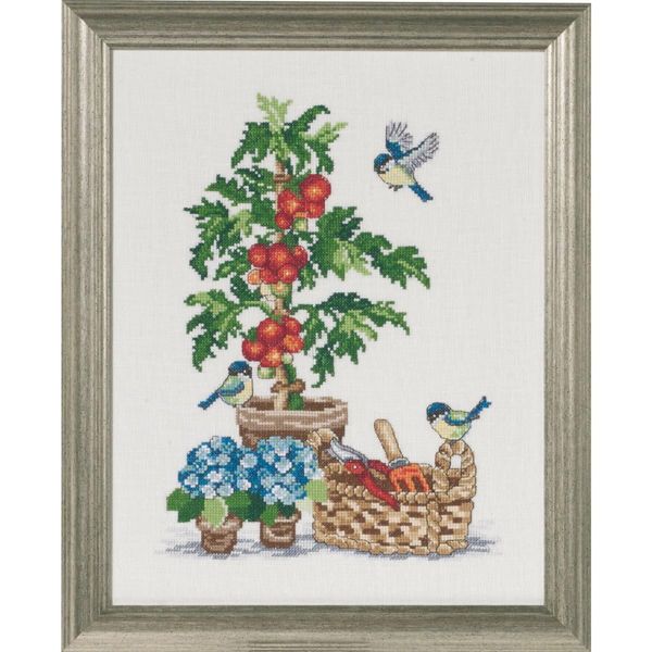 Set Per Punto Croce Permin "Pomodori"", Schema Per Il Conteggio, 29X37Cm, 90-7351"-image