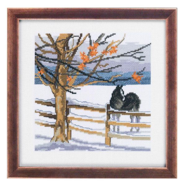 Set Per Punto Croce Permin "Cavallo"", Schema Per Il Conteggio, 25X25Cm, 92-8307"-image