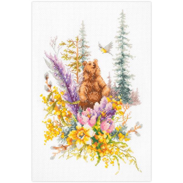 Magic Needle Zweigart Set Punto Croce Edizione "Spring Forest Spirit"", Schema Di Conteggio, 17X27Cm"-image