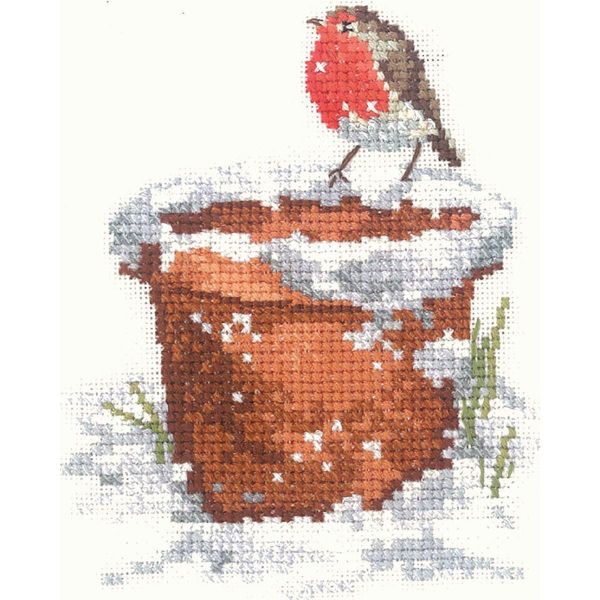 Set Punto Croce Heritage Con Tessuto Contato "Gartenfreund (L)"", Schema Contato, SCGF1040-E, 9X11Cm"-image