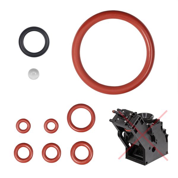 Kit Di Manutenzione Snapworld-Kaffee O-Ring Di Tenuta Per L'unità Di Ebollizione E La Valvola Di Supporto, Adatto A Cafe Bonitas Acopino Set-35.1 (Per L'unità Di Ebollizione Con Vite Per La Crema All'uscita)-image