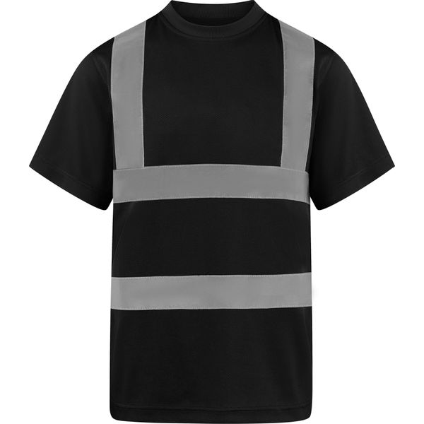 Korntex Kxs | Maglietta Da Lavoro Hi-Viz Da Uomo En Iso 20471 - Colore: Nero - Taglia: S-image