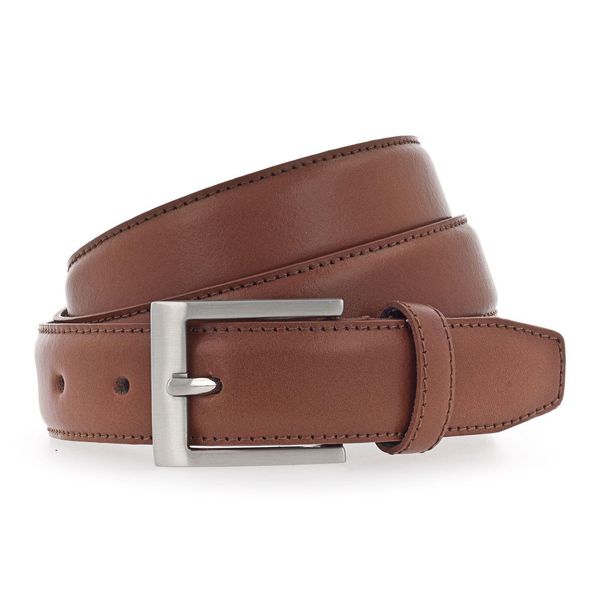 Vanzetti Pelle Cintura Dresscode: Business 30Mm Cambered Leather Belt W120 Light Brown Terracotta-image