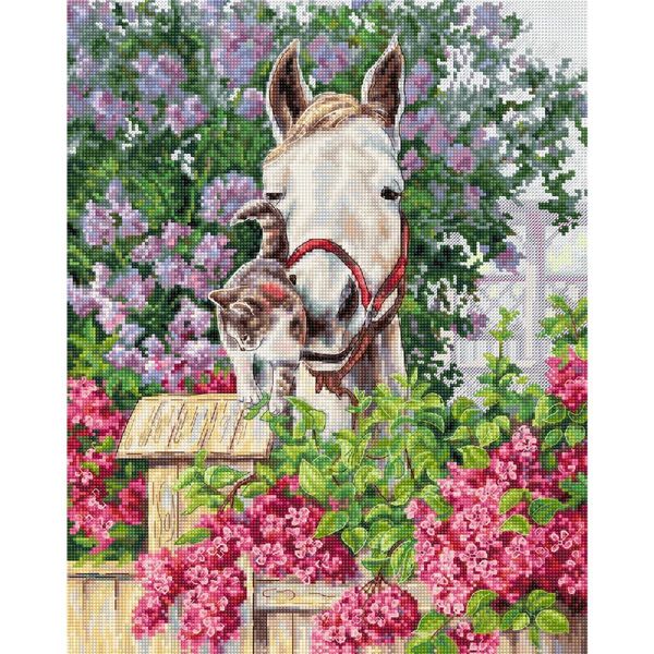 Luca-S Set Per Punto Croce "Gentle Touch"", Schema Contato, 25X32Cm"-image