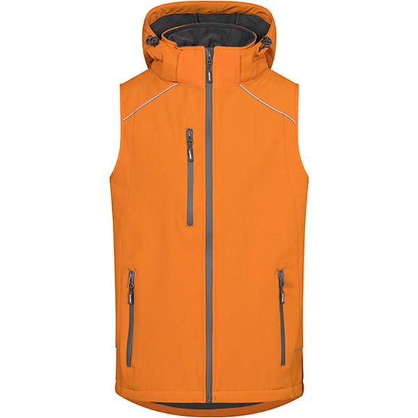 Promodoro 7840 | Gilet Softshell Da Uomo Con Cerniere Impermeabili - Colore: Arancione - Taglia: 4XL-image