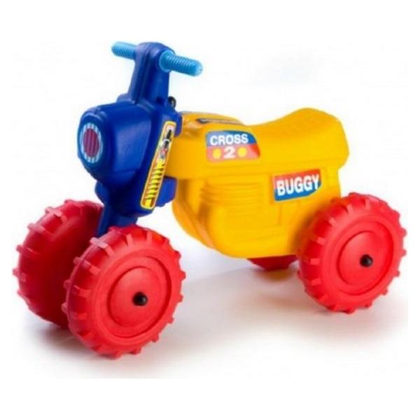 Teddies Scooter Cross 2 Giallo In Plastica Altezza Del Sedile 28Cm Capacità Di Carico Fino A 25Kg A Partire Da 18 Mesi-image