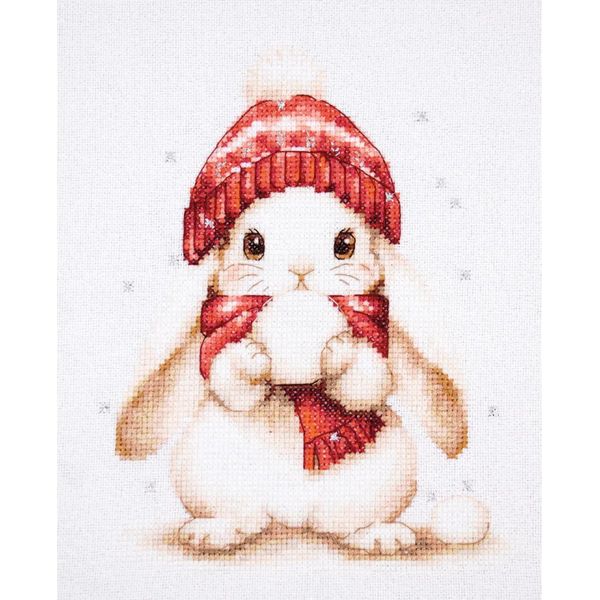 Luca-S Kit Per Ricamo A Punto Croce "Magia Della Neve"", Schema Contato, 16X19Cm"-image