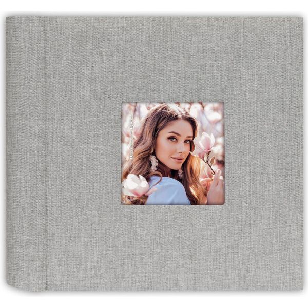 Album Slip-In Zep Grigio Aura 200 Foto 10X15 Cm Album Memo Con Campo Di Etichettatura-image