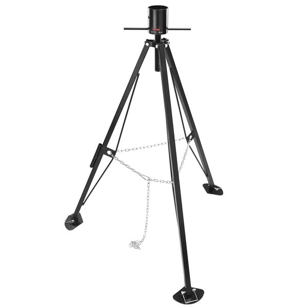 Vevor Stabilizzatore Per Roulotte 1 Pz. 880-1450 Mm Regolabile In Altezza, Portata 2,27 T Staffe Per Roulotte, Stabilizzatore A Treppiede Pieghevole 200 X 200 X 1326 Mm, Treppiede Per Roulotte Incl. Accessori-image
