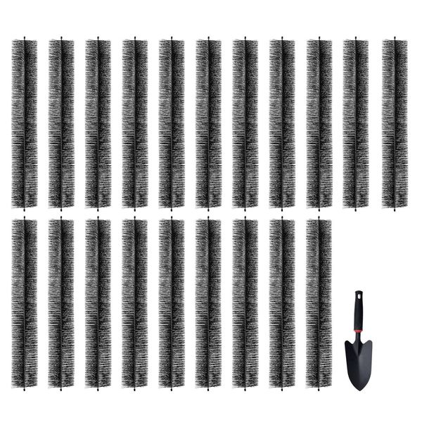 Spazzola Per Grondaie Vevor, Lunghezza Totale 18 M, Diametro φ13,3 Cm, Strumento Per La Pulizia Delle Grondaie, Parafoglie Per Grondaie Da 12,7 Cm, Rimuove Senza Fatica Foglie E Sporco Dal Tetto, Confezione Da 20 Pezzi-image