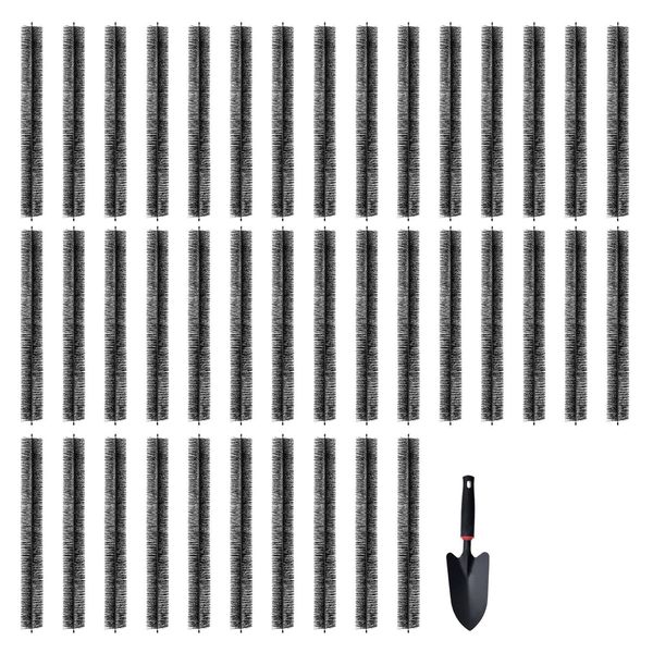 Spazzola Per Grondaie Vevor, Lunghezza Totale 36,6 M, φ110 Mm, Utensile Per La Pulizia Delle Grondaie, Parafoglie Per Grondaie Da 12,7 Cm, Rimuove Senza Fatica Foglie E Sporco Dal Tetto, Confezione Da 40 Pz-image