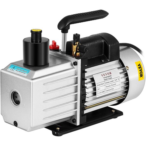 Vevor Pompa Per Vuoto 8 Cfm 1 Hp Pompa Per Vuoto Per Aria Condizionata A Due Stadi 220V 0,3 Pa Ultimo Strumento Hvac Per Il Vuoto Del Refrigerante Per La Riparazione Automobilistica Evacuazione Del Vuoto-image