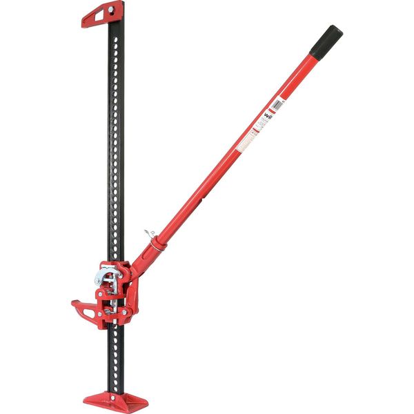 Cric Wiltec 48'' Fino A 3000 Kg E Altezza Di Sollevamento Massima Di 105 Cm, Cric Agricolo Fuoristrada, Cric A Stelo Per Veicoli Fuoristrada, Suv E Atv, Cric Multiuso In Acciaio-image