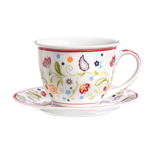 Ritzenhoff & Breker Milchkaffee Tasse Mit Untertasse Shanti 350 Ml-image