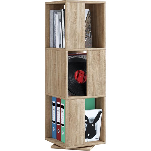 Scaffale E Libreria Dell'ufficio Stifta Sonoma Oak A. 109 X L. 34 X P. 34 Cm-image