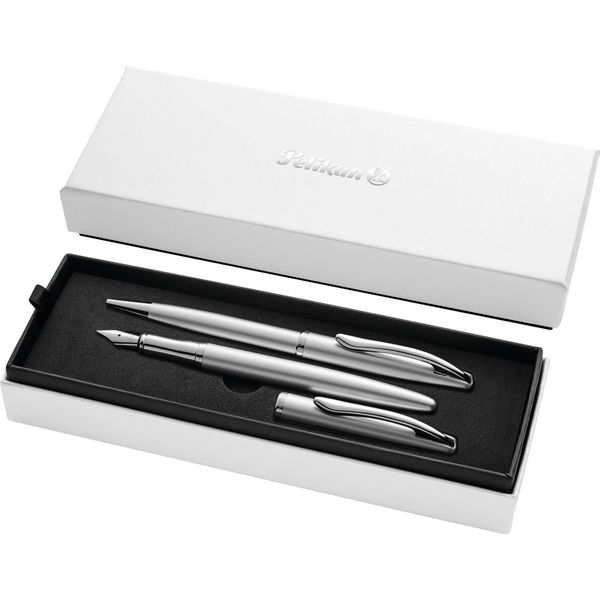 Pelikan 400189921 Set Di Strumenti Da Scrittura Pelikan Jazz Noble Elegance, Argento-image