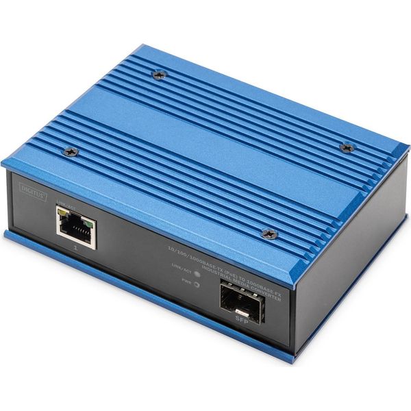 Convertitore Da 10/100/1000Base-Tx Poe A 1000Base-Fx Di Digitus-image