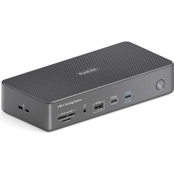 Purelink VL-D220 Docking Station Per Laptop E Replicatore Di Porte Wired Usb 3.2 Gen 2 (3.1 Gen 2) Type-C Grigio (VL-D220)-image