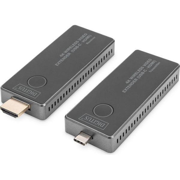 Digitus Digitus Estensore Video Wireless 4K, 30 M (USB-C - Hdmi)-image
