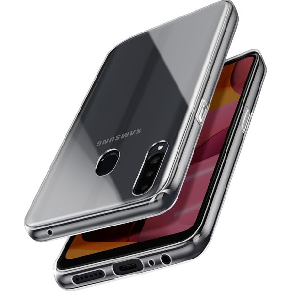 Avizar, Custodia Protettiva Per Samsung Galaxy A20S In Silicone Ultrasottile, Trasparente-image