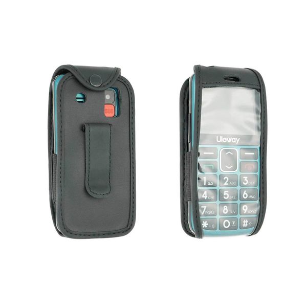 Custodia In Pelle Con Clip Da Cintura Per Cellulare Ukuu E Uleway Senior M2302-image