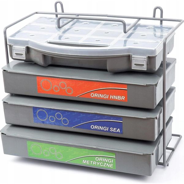 Luxtom | Assortimento Di O Ring, 900 Pezzi, 24 Misure, Set Di Anelli Di Tenuta, Set Di Guarnizioni, Assortimento Di Guarnizioni In Gomma, Set Di Anelli Di Tenuta-image