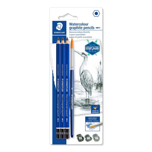Staedtler 100A SBK4 Set Di Matite Acquerellabili Staedtler Mars Lumograph, Confezione Blisterata-image