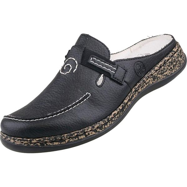 Rieker Scarpe Da Donna Muli Zoccoli 46393, Dimensione:42 Eu, Colore:Nero-image