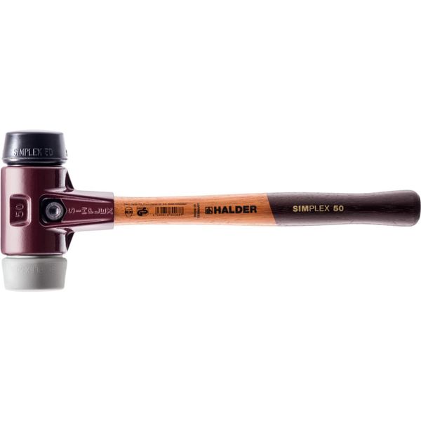 Mazza Simplex Soft-Face, Composizione Tpe-Mid/Gomma; Con Alloggiamento In Ghisa Malleabile E Impugnatura In Legno Di Alta Qualità | D=60 Mm | 3023.060-image