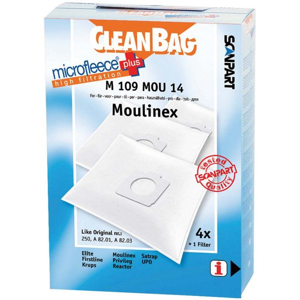 Scanpart Microfleece+ Sacchetto Per La Polvere Moulinex Compact-image