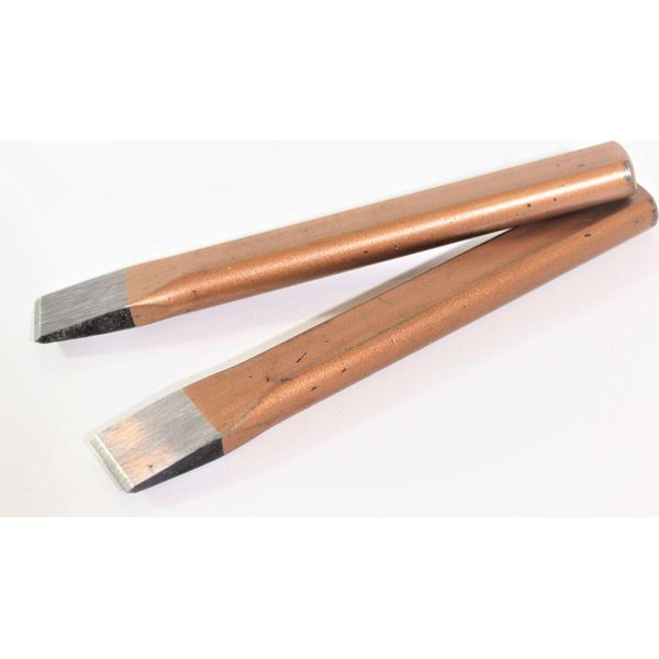 2 X Scalpello Da Muratore Rennsteig Scalpello Piatto C.V. 200X18X22 Mm Scalpello A Percussione-image