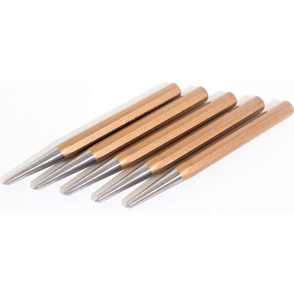 5X Punzone Centrale Rennsteig 100 Mm Scalpello Cromo Vanadio Din 7250 Punzone Centrale Made In Germany-image