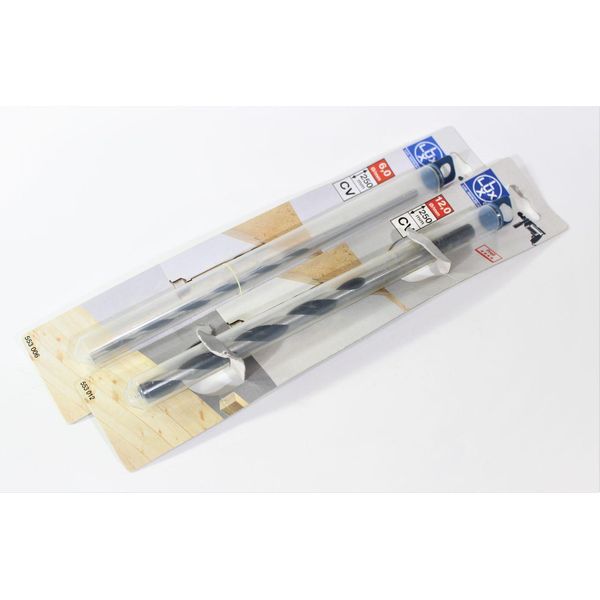 Lux Set Di Punte Per Legno 2 Pezzi ø 6 E 12 Mm Cv Punta Per Trapano Utensile Artigianale-image