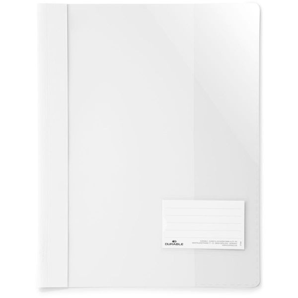 Durable 269002 25 Durable Schnellhefter Kunststoff Weiß Din A4 üBerbreit-image