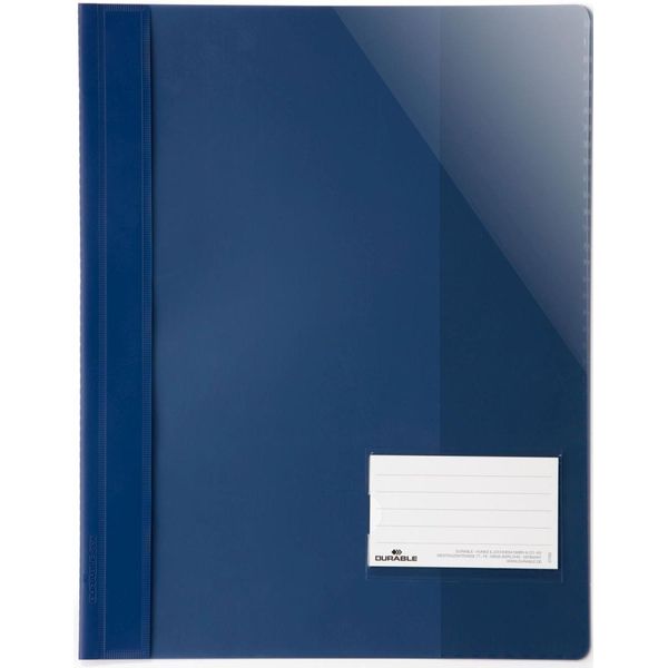 Durable 269007 25 Durable Schnellhefter Kunststoff Dunkelblau Din A4 üBerbreit-image