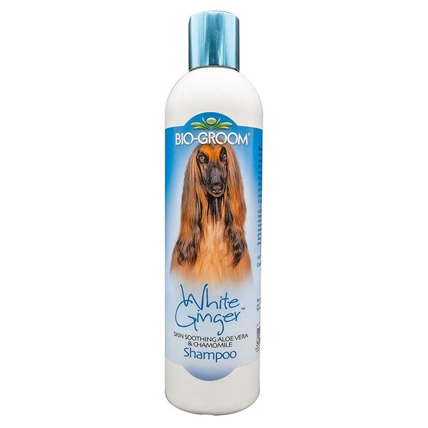 Biogroom White Ginger Shampoo Lenitivo Per Cani Con Aloe Vera E Camomilla, Concentrato 1:8, 355 Ml (Diluito 3,2 L)-image