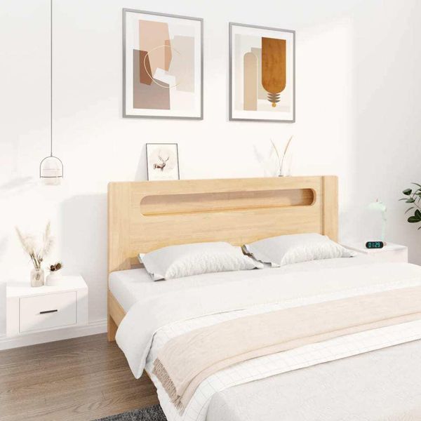 Maison Exclusive - Comodini Da Parete 2 Pz. Bianco 50X36X25 Cm-image