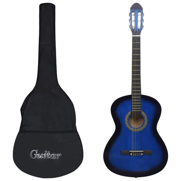 The Living Store Chitarra Classica Per Principianti Con Borsa Blu 4/4 39""-image