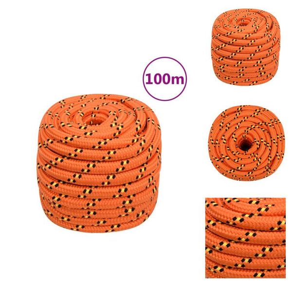 Vidaxl Corda Per Barca Arancione 20 Mm 100 M Polipropilene - Corde-image