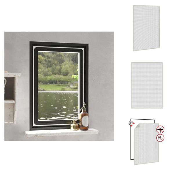 Vidaxl Zanzariera Magnetica Per Finestre Bianca 80X120 Cm - Zanzariera-image