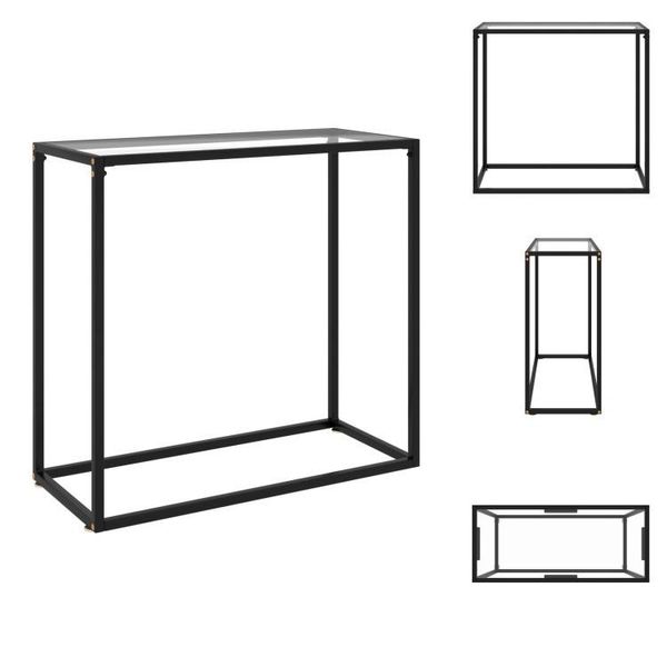 Vidaxl Consolle Trasparente 80X35X75 Cm In Vetro Temperato - Tavoli Laterali-image
