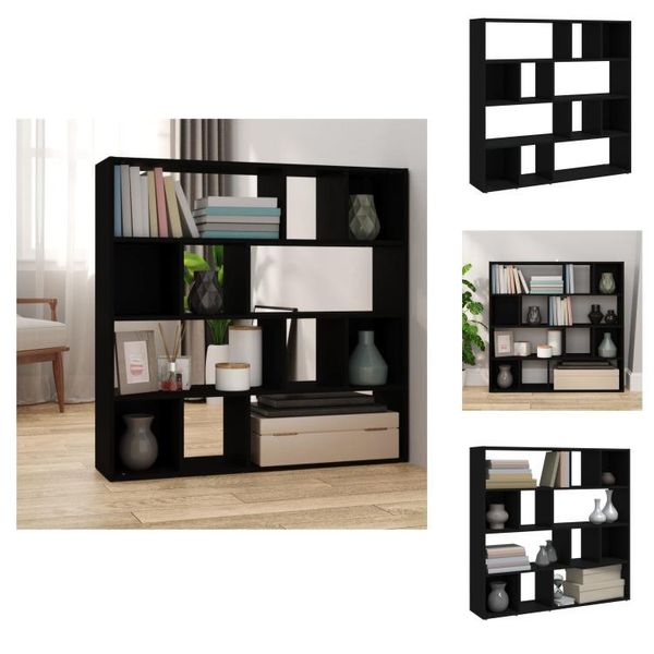 Vidaxl Libreria/Divisorio Per Ambienti Nero 105X24X102 Cm - Divisorio Per Ambienti-image