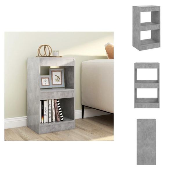 Vidaxl Libreria/Divisorio Grigio Cemento 40X30X72 Cm - Librerie E Scaffalature-image
