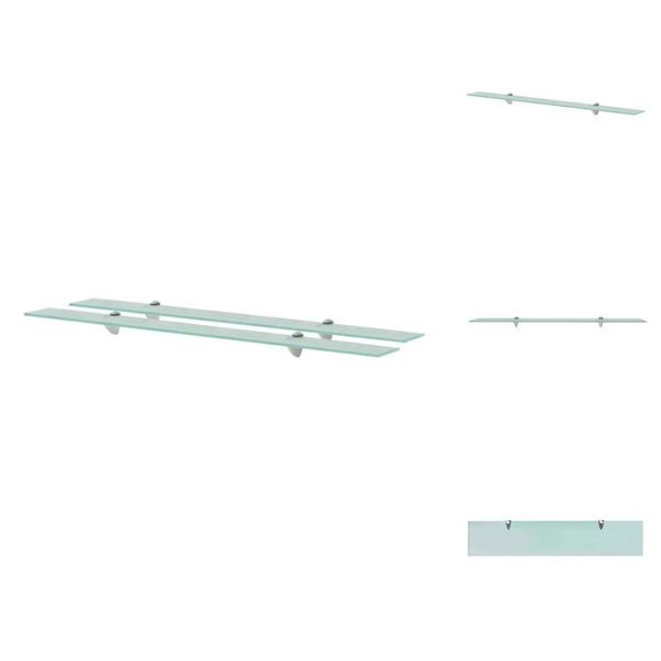 Vidaxl Mensole Galleggianti 2 Pz. Vetro 100X20 Cm 8 Mm - Mensole A Muro-image
